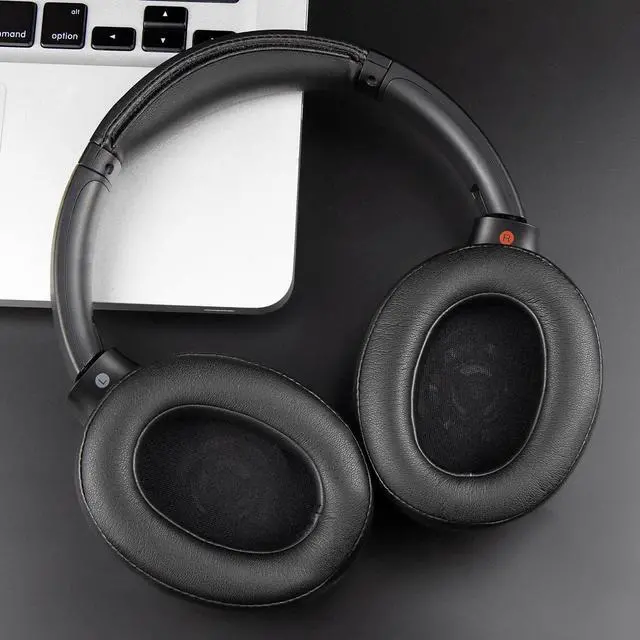 Alt view image 7 of 7 - Earpads for  WH-XB900N/WH-CH710N/WH-CH720N/WH-RF400/MDR-RF895RK Headphones Ear Pads Cushions with Soft Protein Leather High Density Foam - Black