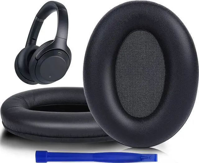 Main image of Professional Earpads Cushions Replacement for  WH-1000XM3 (WH1000XM3) Over-Ear Headphones Ear Pads with Softer Protein Leather Noise Isolation Memory Foam Added Thickness (Black)