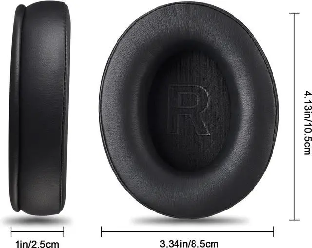 Alt view image 3 of 7 - Premium Replacement Cloud Stinger Ear Pads Cushions Compatible with Kingston HyperX Cloud Stinger/Cloud Stinger Wireless headsets. Premium Protein Leather | High-Density Foam