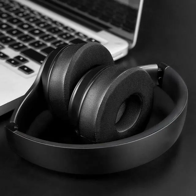 Alt view image 6 of 7 - Cooling Gel Replacement Ear Pads Cushions for Beats Solo 2 & Solo 3 Wireless On-Ear Headphones Solo2 Solo3 Earpads with High-Density Noise Isolation Foam Added Thickness - Black
