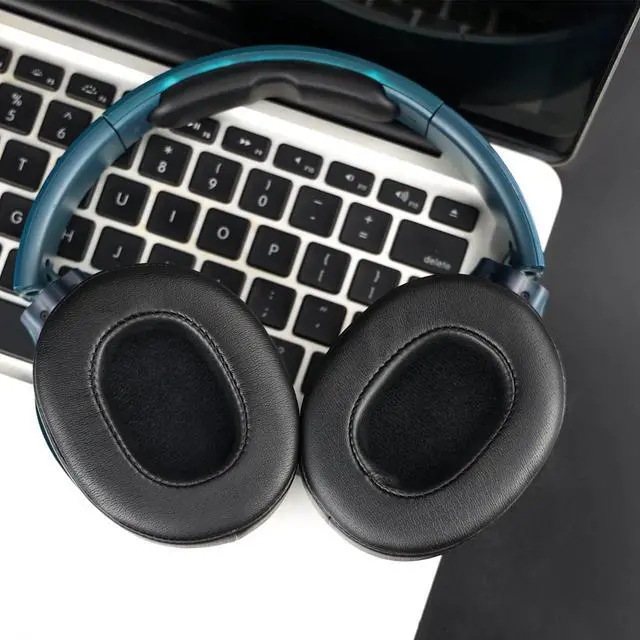 Alt view image 7 of 7 - Replacement Earpads for Skullcandy Hesh 3/ANC/Evo & Crusher Wireless/ANC/Evo & Venue ANC Over-Ear Headphones Ear Pads Cushions with Soft Protein Leather Noise Isolation Foam - Black