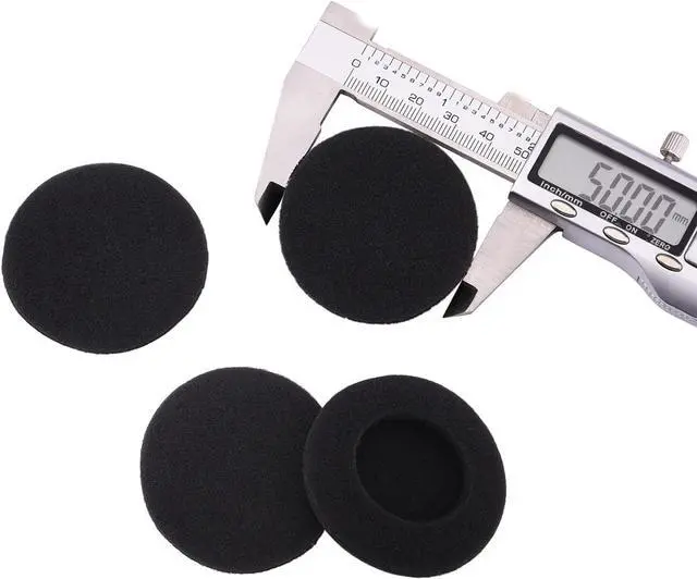 Alt view image 6 of 7 - RMISODO 2 Inch Foam Pad EarPad Ear Cover Compatible with  Sennheiser  Headphone 5 Pairs Black