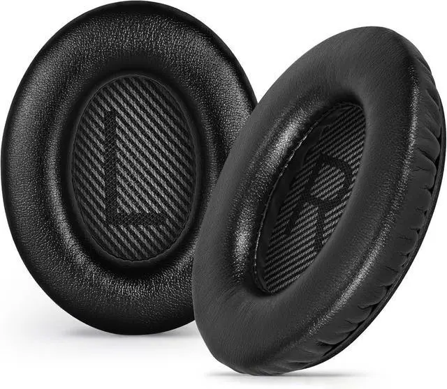 Main image of Replacement Ear-Pads for  Quiet-Comfort QC 35 (ii) 25 15 2 Headphones Tear-Proof Cushion for QC35 (ii) QC25 QC15 QC2 SoundTrue/SoundLink AE2/AE2i/AE2w Around-Ear Headphones (Black)