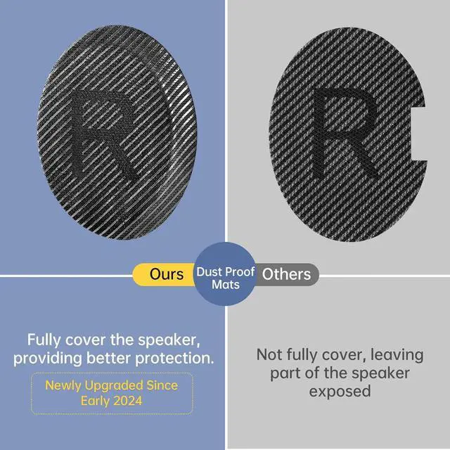 Alt view image 5 of 7 - Replacement Ear-Pads for  Quiet-Comfort QC 35 (ii) 25 15 2 Headphones Tear-Proof Cushion for QC35 (ii) QC25 QC15 QC2 SoundTrue/SoundLink AE2/AE2i/AE2w Around-Ear Headphones (Black)
