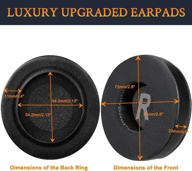 Alt view image 5 of 7 - Cooling Gel Earpads Replacement for  WH-CH500/CH510/CH520 MDR-ZX100/ZX110/ZX110NC/ZX220/XB200/ZX300/ZX330BT MDR-V100/V150/V200/V250/V300/V400 Ear Pads Cushions for DR-BT101 - Black