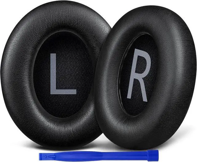 Main image of Protein Leather Replacement Earpads for  700 (NC700) Wireless Headphones Ear Pads Cushions with Softer Protein Leather High-Density Noise Cancelling Foam Added Thickness - Black