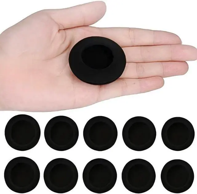 Alt view image 5 of 6 - Ear Cushions Foam Replacement for Plantronics Headphones Most Standard Size Office Telephone Headsets H251 H251N H261 H261N H351 H351N H361 H361N Headset Disposable Covers Black (20Pcs)