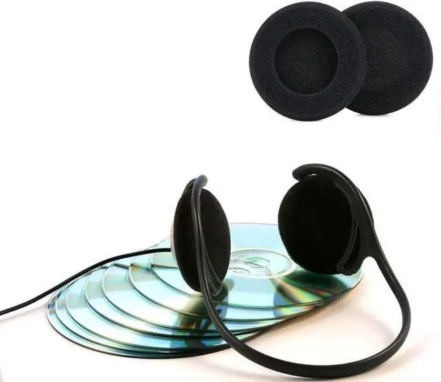 Alt view image 6 of 6 - Ear Cushions Foam Replacement for Plantronics Headphones Most Standard Size Office Telephone Headsets H251 H251N H261 H261N H351 H351N H361 H361N Headset Disposable Covers Black (20Pcs)