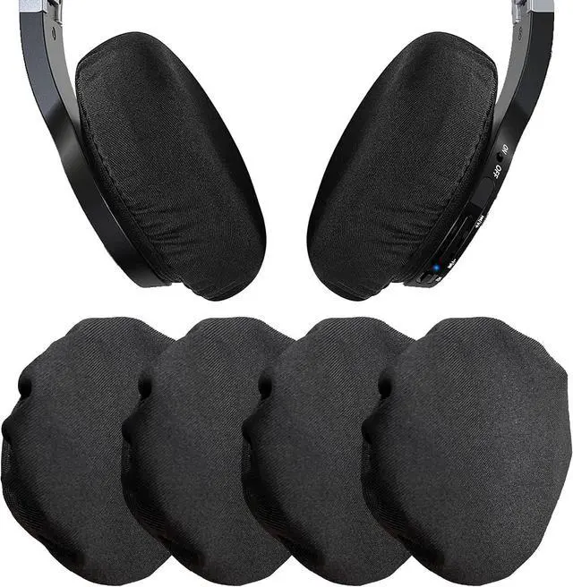Main image of Headphone Ear Pads Covers 2 Pairs Washable Strechable Headset Earpad Cloth Cover for Gym Training Aviation Racing Gaming Over The Ear Headphones Fit 3.5 - 4.3 Ear Pads