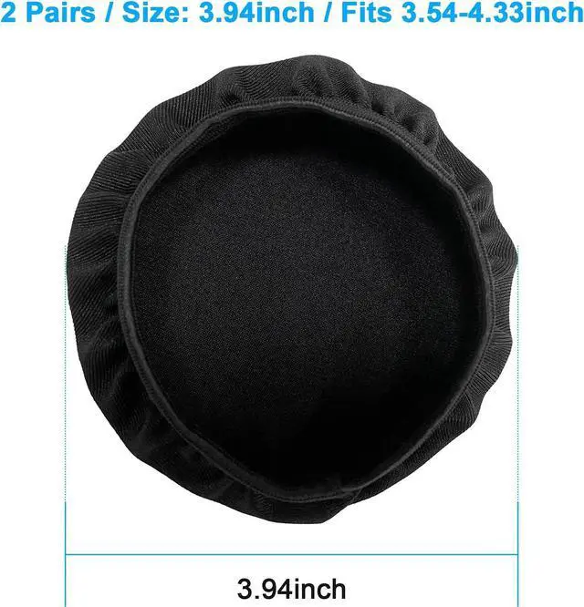 Alt view image 2 of 7 - Headphone Ear Pads Covers 2 Pairs Washable Strechable Headset Earpad Cloth Cover for Gym Training Aviation Racing Gaming Over The Ear Headphones Fit 3.5 - 4.3 Ear Pads