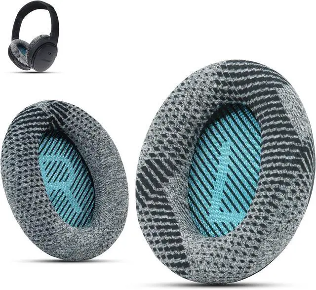 Main image of Professional  Headphones Replacement Ear Pads Fits  QuietComfort 35 ii /QC35 /QC25 /QC2 /QC15 /Ae2 /Ae2i /Ae2w /SoundTrue & SoundLink(Over-Ear) Fabric & Memory Foam by C Gray