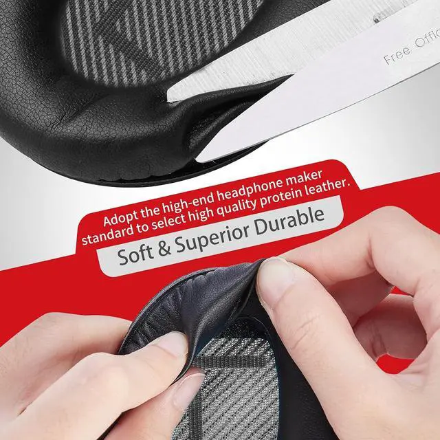 Alt view image 3 of 7 - Premium Ear Pad Replacement for  Headphones Earpads Compatible with  QuietComfort 35 ii /QC35 /QC25 /QC2 /QC15 /Ae2 /Ae2i /Ae2w /SoundTrue & SoundLink by C Classic Black