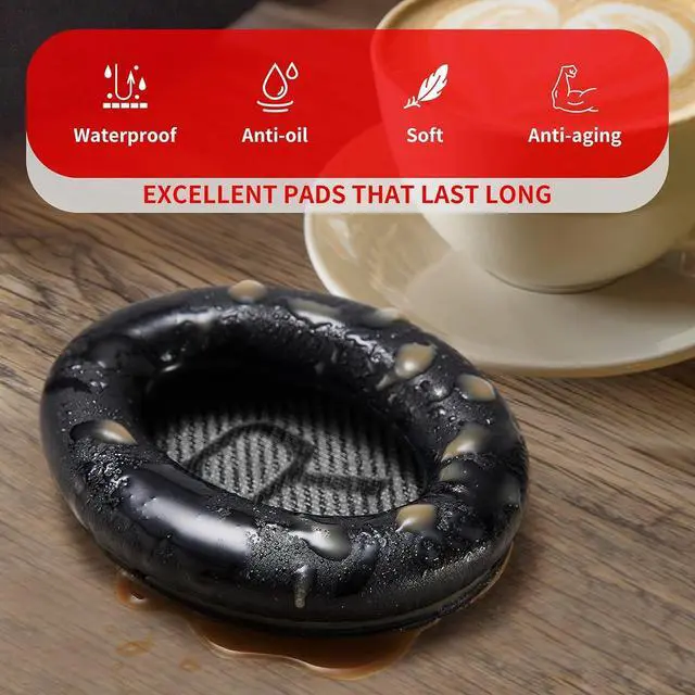 Alt view image 4 of 7 - Premium Ear Pad Replacement for  Headphones Earpads Compatible with  QuietComfort 35 ii /QC35 /QC25 /QC2 /QC15 /Ae2 /Ae2i /Ae2w /SoundTrue & SoundLink by C Classic Black