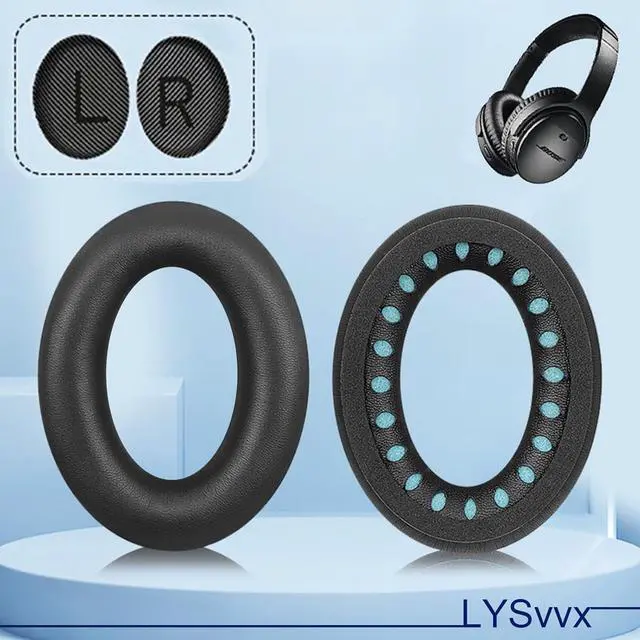 Alt view image 4 of 5 - QC35 Ear Pads - Replacement Earpads for  QuietComfort 35 II and QC35 Headphones & More (Black)
