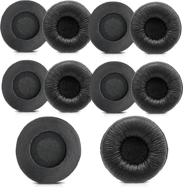 Main image of Jabra Headset Ear Cushions Earpads Replacement 50mm Ear Pad Covers for Jabra PRO 920 930 935 9450 GN 2000 BIZ 1500 2400II Plantronics Blackwire 3220 3320 C320 HW251N HW261N HW520 Headphones (10 Pack)