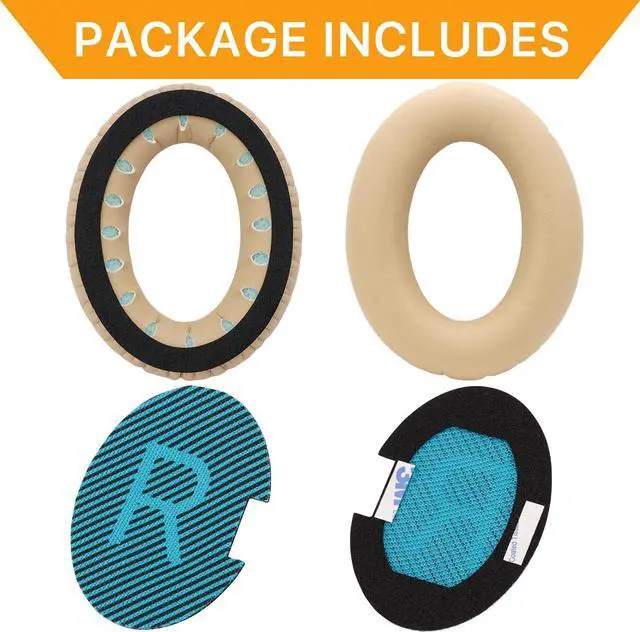 Alt view image 7 of 7 - Ear Pads for  QC25/QC35 II/QC35/QC15/AE2 AE2i AE2w Headphones Replacement Earpads Cushions for  Quietcomfort 35/Quiet Comfort 25/SoundTrue and SoundLink(AroundEar)