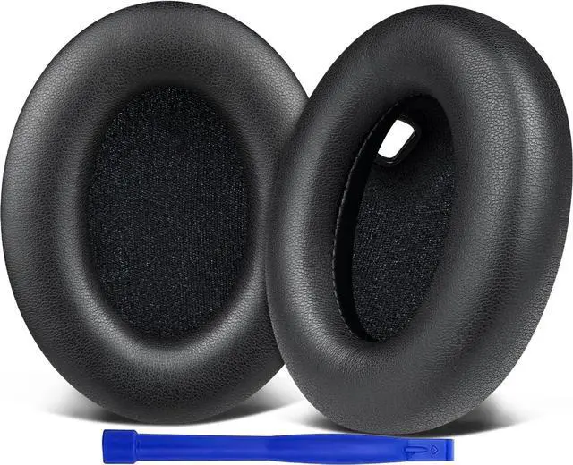 Main image of Replacement Earpads for  WH-1000XM4 (WH1000XM4) Headphones Ear Pads Cushions with Noise Isolation Foam Added Thickness Without Affecting Sensor - Black