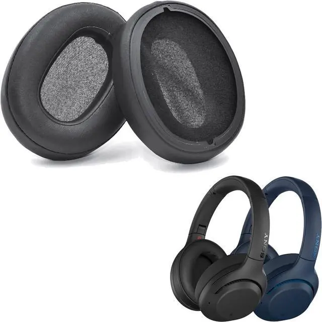 Alt view image 5 of 5 - Earpads for  WH-XB900N Replacement Ear Cushion Pads with Protein Leather and Memory Foam for  WHXB900N Headphones ONLY Black