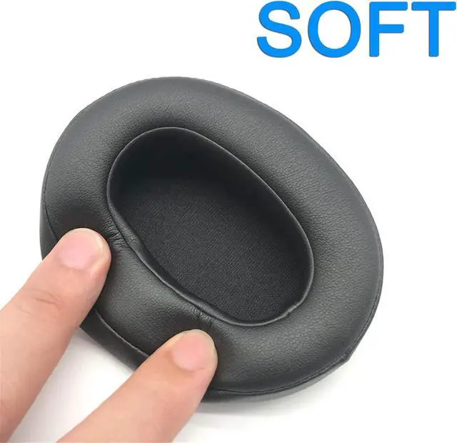 Alt view image 2 of 5 - Earpads for  WH-XB900N Replacement Ear Cushion Pads with Protein Leather and Memory Foam for  WHXB900N Headphones ONLY Black