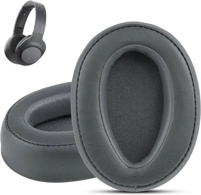 Main image of Replacement Earpads for  WH-H900N h.Ear on 2 &  MDR-100ABN Headphones  Headphone Cushions Compatible with  900N  WH H900N earpads with Soft Foam Leather(Grey)