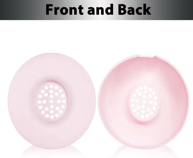 Alt view image 7 of 7 - Silicone Ear Pads Cover for Beats Solo 4 Washable Sweat Earpad Covers Silicone Case for Beats Solo4 & Solo3 Wireless On-Ear Headphones Accessories Protective Pads Cover (Pink)