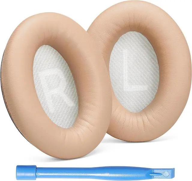Main image of AHG Premium SoundLink AE2 Ear Pads Cushions Compatible with  SoundLink AE2 /  SoundLink Around Ear ii Wireless Headphones (Beige). Premium Protein Leather | Extra Thick Soft High-Density Foam