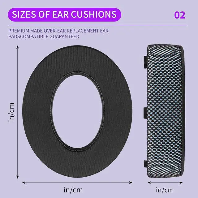 Alt view image 3 of 7 - Upgraded Cooling Gel Replacement Earpads for 700 (NC700) Wireless Headphones Optimized Heat Dissipation and Enhanced Breathability Added Thickness (Blue)