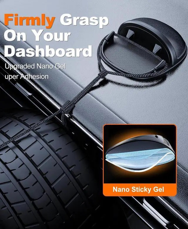 Alt view image 2 of 6 - Beeasy Car Phone Holder, Dashboard Phone Holder for Car Anti-Slip Silicone Car Pad Phone Mount, Hands Free Phone Stand Compatible with iPhone, Samsung, Android Smartphones, GPS Navigation Devices