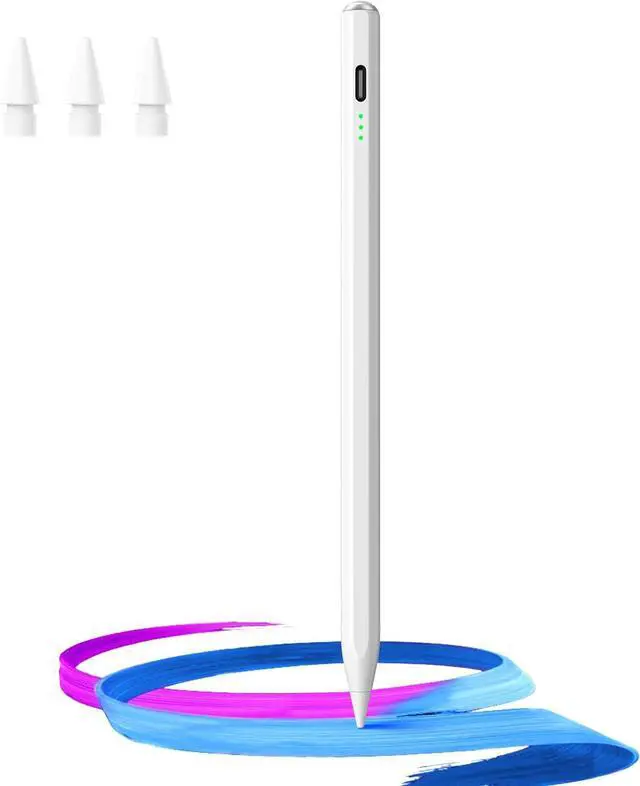 Main image of Stylus Pen for iPad(2018-2025)-13 Mins Fast Charge with Tilt Sensitivity & Palm Rejection for iPad 11/10/9/8/7/6th Gen Air 7/6/5/4/3/M3/M2 Pro 13/12.9/11/M4 Mini 7/6/5th White