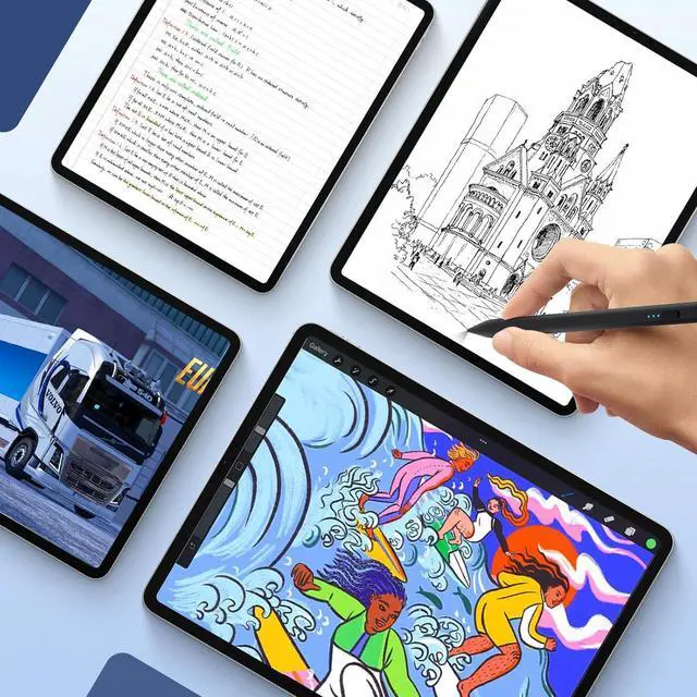 Alt view image 7 of 7 - Stylus Pen for iPad 2018-2025 2X Fast Charge iPad Pencil 2nd Generation Compatible with  iPad Pro M4/ 12.9(6/5/4/3)/ 11(4/3/2/1) Mini 6/5 Air (M2/5/4/3) (10/9/8/7/6)