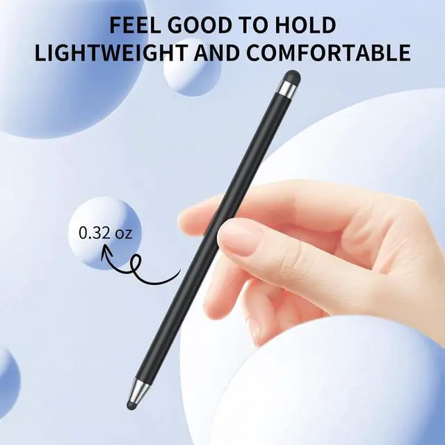 Alt view image 4 of 7 - Stylus (10Pcs) Stylus Pen for Touchscreen High Precision and Sensitivity Stylus Pen for iPad/iPhone//Android Smartphone and Tablets Compatible with All Capacitive Touch Screen (Black/White)