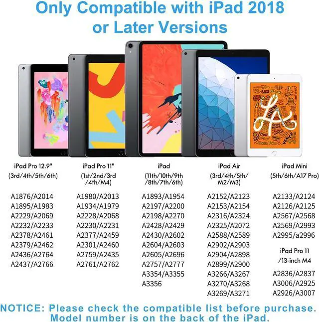 Alt view image 2 of 6 - Stylus Pen for iPad (2025-2018) with Fast Charge Palm Rejection Active Pencil for iPad10/9/8/7/6th 11th A16 Pro 11/13 M4 Air 11/13 M2/M3 Pro12.9 Air 5/4/3rd Mini 7/6/5