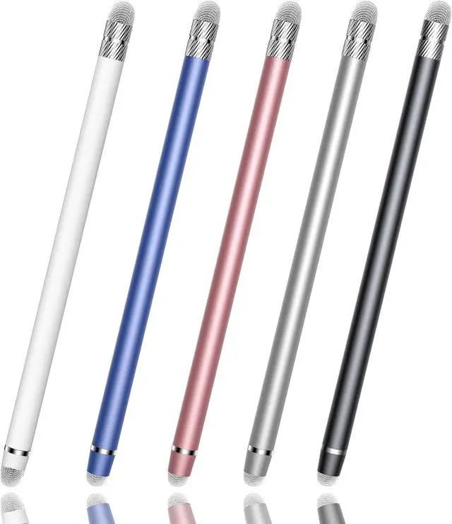 Main image of 5 PCS Stylus Pen for Touchscreen 2-in-1 High Precision Sensitive Stylus Pen Suitable for iPhone/ipad/Android Tablets Compatible with All Touch Screens Devices