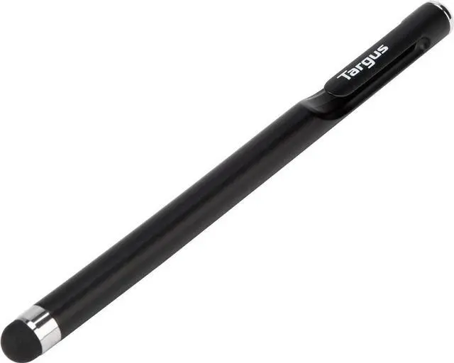 Main image of Smooth Gliding Standard Stylus for Tablets iPad Smartphones and Touchscreen Devices Black - Slim Durable Rubber Tip (AMM165US)