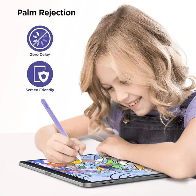 Alt view image 4 of 7 - Stylus Pen for iPad 2018-2025 15Mins Fast Charge for  Pencil Palm Rejection Compatible with iPad 10/9/8/7/6 iPad Pro 12.9/11/13 M4 iPad mini 6/5 iPad Air 5/4/3/11-13 M2