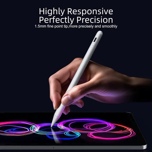 Alt view image 2 of 7 - Stylus Pen for iPad 11th & 10th Generation - 10Mins Faster Charge Compatible with (2018-2025)  iPad 6-11 Gen iPad Air 3/4/5/M2/M3 iPad mini 5/6 iPad Pro 11/12.9/M4