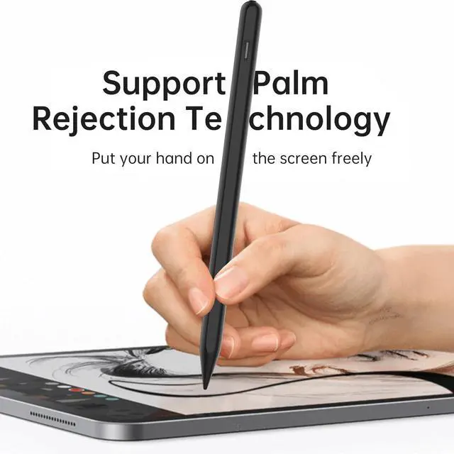 Alt view image 5 of 7 - Stylus Pen for  iPad Pro 13/12.9/11-inch iPad Air M3/M2 2025 13/11-inch iPad Pro Pencil 3/4/5/6th Generation iPad 11th-6th Gen Compatible (2018-2025) with Fast Charging & Palm Rejection