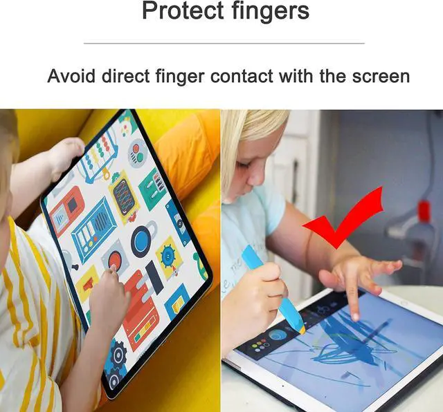 Alt view image 3 of 6 - 2025 Stylus Pens for Touch Screens Crayon Stylus for Kids Pencil Shape 3 Pack of Pink Blue Yellow Universal Capacitive Stylus Compatible with ipad/iPhone/Android/Kindle//