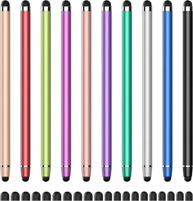Main image of Stylus Pen for Touchscreen 2 in 1 High Precision and Sensitivity Stylus Pen Stylus Pen for iPad/iPhone/Android/ Smartphone and Tablets Compatible with All Touch Screens(10 Colors Stylus)