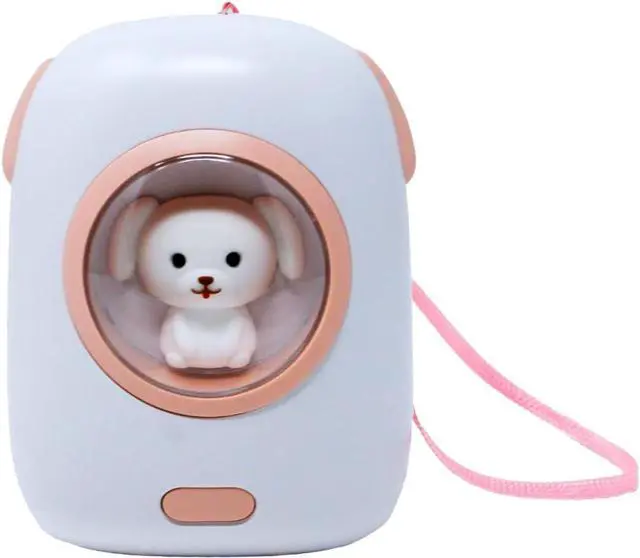 Main image of Cute Portable Charger/Power Bank | Compatible with iPhone Galaxy & Pixel | Doubles as a Rechargeable Hand Warmer | LED Display & Cute Pet-Themed Design (White)