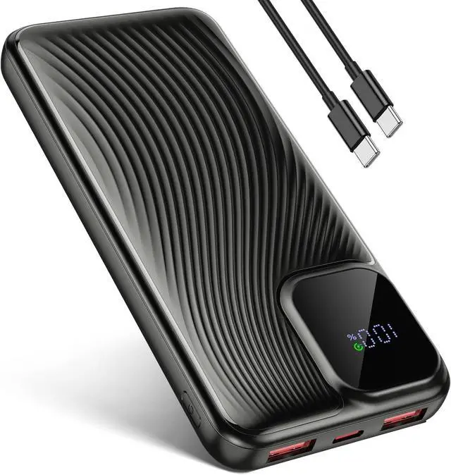 Main image of Portable Charger Power Bank 10000mAh 22.5W Fast Charging Battery Pack USB C in & Out LED Display Compatible with iPhone 16 15 14 13 Pro  S24 Google iPad Tablet