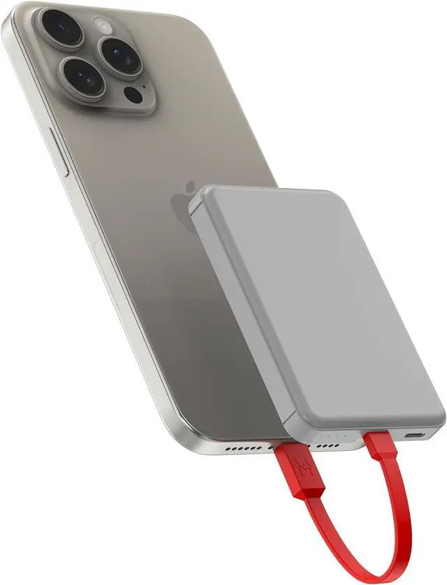 Main image of Small Portable Charger for iPhone S22 5000mAh Fast Charging Power Bank Mini Battery Pack Backup Charger Compatible with iPhone 14/14 Pro Max/13/13 Pro/12 Pro/11/XS/XR/X/8/7/6 etc (Grey)