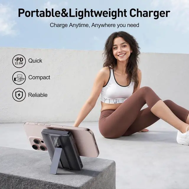 Alt view image 4 of 7 - 2025 Latest Magnetic Wireless Portable Charger Power Bank - 10000mAh Mag-Safe 22.5W PD Fast Max Charging with Built-in LED Display Magnetic Battery Pack for iPhone 16/15/14/13/12/Pro/Mini/Pro Max