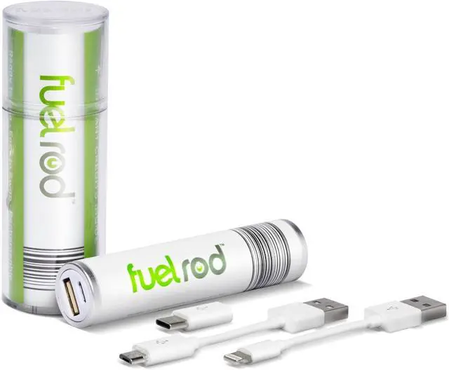 Main image of Portable Charger Kit - Pack of 2 - Includes All Cables & Adapters Compatible with All Tablets & Smart Phones Rechargeable Backup Power Bank Swap for Charged Rod at Kiosk