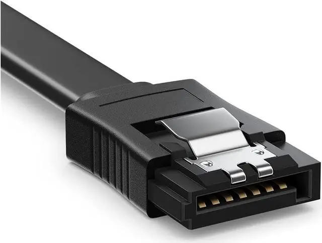 Alt view image 5 of 7 - isptewhie SATA Cable III 3 Pack SATA Cable III 6Gbps Straight HDD SDD Data Cable with Locking Latch 18 Inch Compatible for SATA HDD  SSD  CD Driver  CD Writer - Black