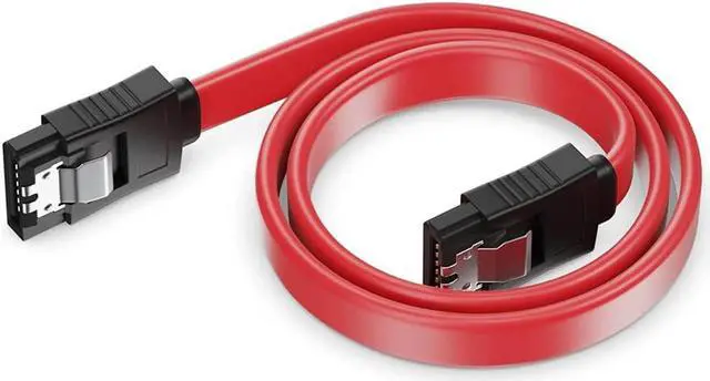 Alt view image 7 of 7 - isptewhie SATA Cable III 3 Pack SATA Cable III 6Gbps Straight HDD SDD Data Cable with Locking Latch 18 Inch Compatible for SATA HDD  SSD  CD Driver  CD Writer - Red