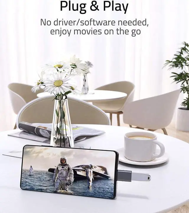 Alt view image 5 of 7 - isptewhie USB C to USB Adapter 2 Pack USB C Male to USB3 Female Adapter Compatible with MacBook Pro 2023 iMac iPad Mini 6/Pro MacBook Air 2022 and Other Type C or Thunderbolt 4/3 Devices Space Grey