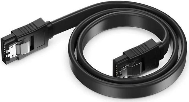 Alt view image 4 of 5 - isptewhie 6PCS SATA III 6.0 Gbps SATA Cable SATA Cable III 6Gbps Straight HDD SDD Data Cable SATA Hard Drive Power Cable 15.7 Inch (40CM) Compatible with SATA HDD  SSD  CD Drive  CD Writer Black
