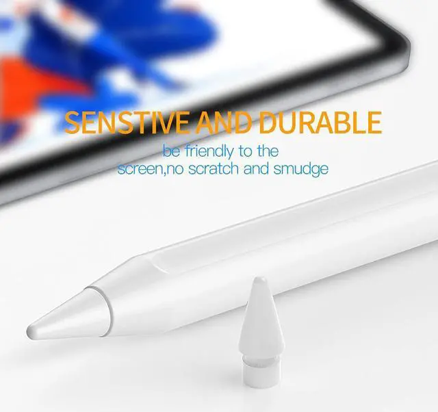 Alt view image 5 of 7 - isptewhie Replacement Tips Compatible with Apple Pencil 2 Gen iPad Pro Pencil - iPencil Nib for iPad Pencil 1 st/Pencil 2 Gen White 4 Pack