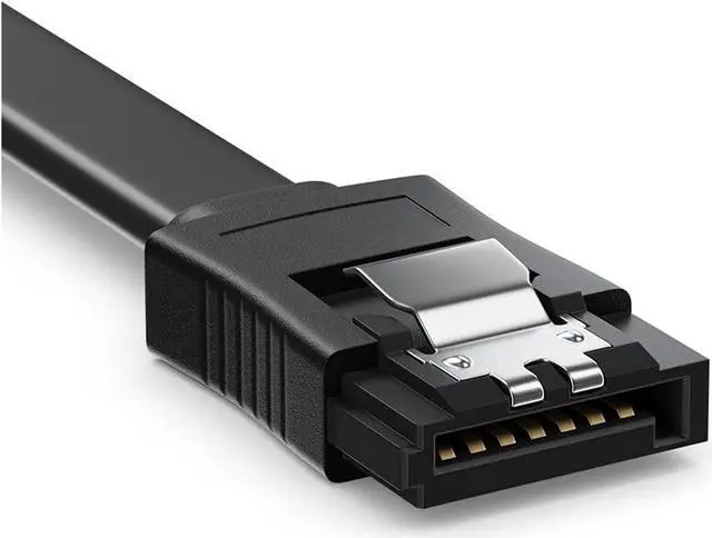 Alt view image 4 of 6 - isptewhie SATA Cable III 3 Pack SATA Cable III 6Gbps Straight HDD SDD Data Cable with Locking Latch 15.7 Inch 40cm Compatible for SATA HDD  SSD  CD Driver  CD Writer - Black